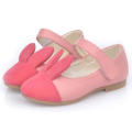 Printemps enfants filles mode bunny princesse chaussures en cuir fabriqués en Chine